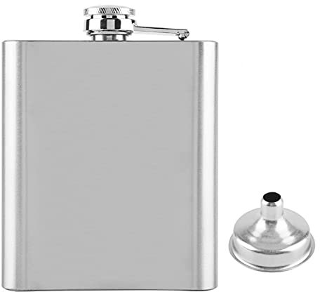 Pocket Alcohol Bottle,Small Portable Stainless Steel Flask Pocket Bottle,Alcohol Bottle Pocket Wine Bottle Pot Flagon Gift for Whiskey Liquor Wine Alcohol(7oz)