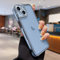 Teageo for iPhone 13 Case Clear Cute Women Girls Glitter Pattern Plating Phone Case Silicone Full Camera Protection Shockproof Bumper Back Cover for iPhone 13, Blue