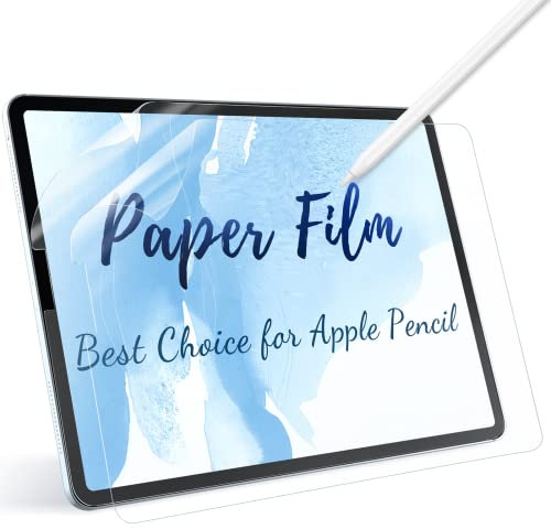 IPROKKO [2 Pack] iPad Pro 12.9 Screen Protector (2022/2021/2020/2018), Like Paper Compatible with iPad Pro 12.9 Inch 6th/5th/4th/3rd Generation Matte PET Film for Drawing and Writing