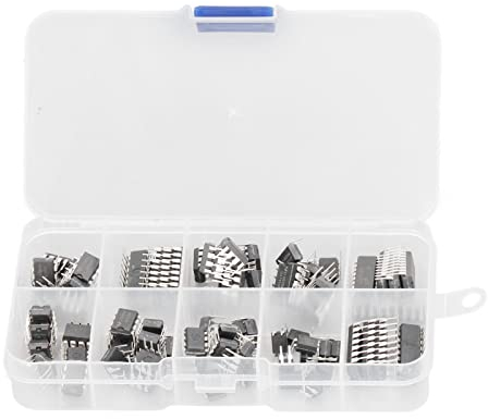 85-Teiliges IC-Chip-Sortiment, Elektronisches Bauteil integrierter Schaltkreis IC 10 Arten Integrierte IC-Chips FüR Timer-Audio-VerstäRker
