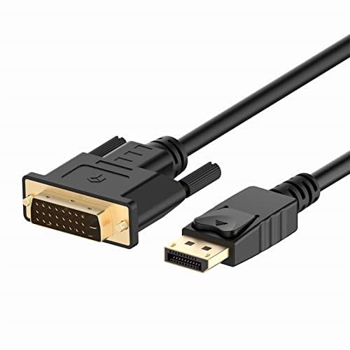 NAERSI DisplayPort (DP) to DVI 24+1 Cable,1080p Resolution Ready Full HD 1.8m Black