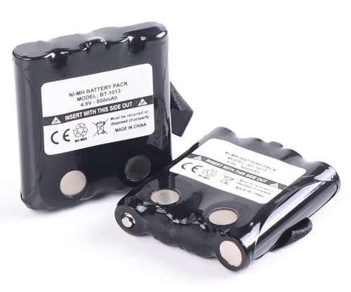 PONDWAY Motorola Radio XT180 TLKR T80 Extreme T81 T61 T60 T50 2 Nickel NiMH Battery Pack Replacement - Hydrogen