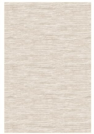 Teppana Waschbarer Teppich Modern - Uni - Sand - Fleckenabweisend - Familien- & Haustierfreundlich - Maschinenwaschbar - rutschfest - 170 x 240 cm