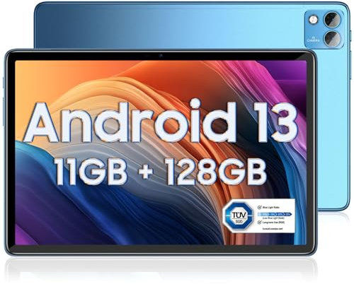 DOOGEE T10S Tablette Android 13【2023】, 11GB + 128GB (TF 1TB) 10.1 Pouces, Unisoc T606 Tablette Tactile, 8.4mm Ultra-Thin 6600mAh,8MP+5MP Widevine L1 Tablette, Dual 4G LTE /5G WiFi