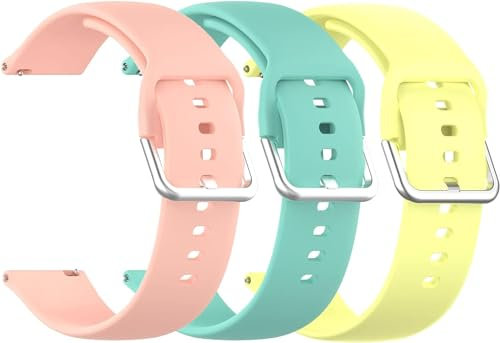 3 correas diseñadas para reloj inteligente Cubitt Jr, rastreador de fitness para niños y adolescentes, correa deportiva ajustable de silicona suave para reloj inteligente Cubitt Jr Kids (rosa/verde