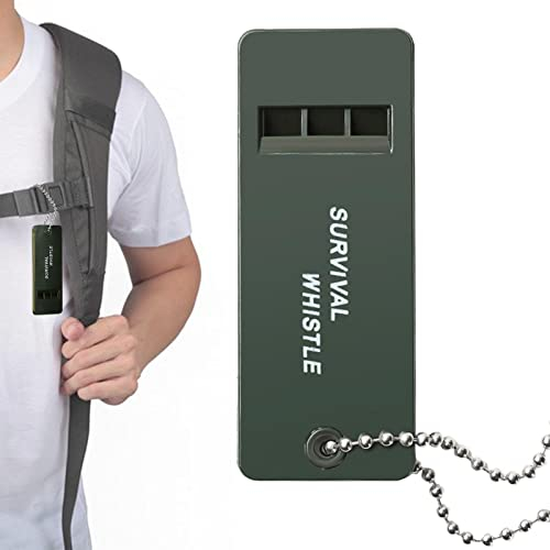 Rescue Whistle - Adventure Whistle, Camping Safety Whistle with Lanyard, 3 Holes Safety Signaling Whistle, Backpacking Whistle, Emergancy Whistle for Camping Sports Outdoor Animals Training