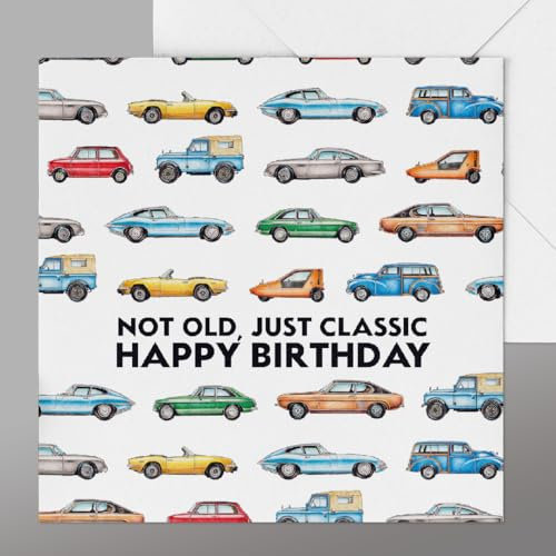 Oldtimer Geburtstagskarte, Oldtimer Autos, Oldtimer Oldtimer Geburtstagskarte