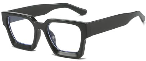 YAMEIZE Occhiali Luce Blu Montatura Occhiali da Vista Donna Uomo Moda Quadrato Occhiali Anti Filtro Luce Blu per Gaming Computer