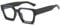 YAMEIZE Blue Light Blocking Glasses for Women Men Square Eyeglasses Computer Gaming Anti Blue Light Thick Frame Glasses