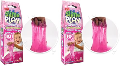 Zimpli Kids Glitter Slime Play Pink, Magically turns water into gooey, glittery slime, Perfect Party Bag Filler, Birthday Gift for Boys & Girls, Magic Pretend Play Toy, Certified Biodegradable