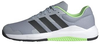adidas Men's Dropset Base Training Shoes, Halo Silver/Lime Burst/Core Black, 7.5 UK