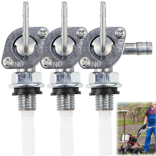 Robinet D'Essence,3pcs Interrupteur de Robinet D'Essence,Robinet de Carburant Réservoir,Robinet de Gaz Interrupteur de Robinet Essence Moto,pour Scooter,Cyclomoteur et Moto
