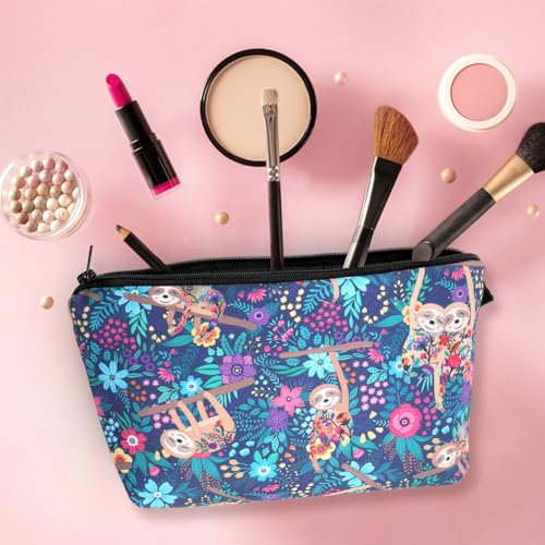 APOMOONS Kosmetiktasche, Reise Kulturbeutel, Kulturtasche Organizer, Reise Schminktasche,Waschtasche für Mädchen und Damen Herren (Faultier Muster)