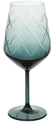 KASANOVA Calice vino vetro verde sfumato 490 ml Twirl