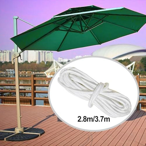 Corde robuste pour parasol de terrasse et de plage, conçue pour durer avec des matériaux (3,7 m)
