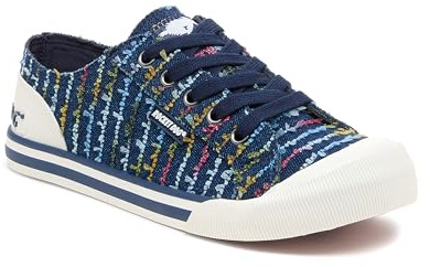 Rocket Dog Jazzin Radio Cotton Women's Blue Trainers