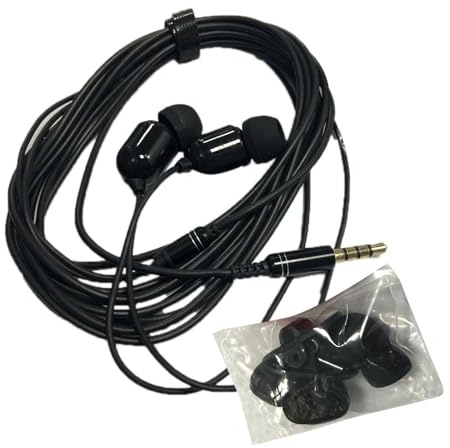 Extra Long Cord Earbuds - Wired Earphones, 3-meter Noise Canceling Earphones With, Portable Wire Earbuds, Clear Bass Stereo Wired Headset For Network Karaoke And Personal Computer Recording