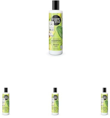 Organic Shop Shampoo Acetate Olive & Orange Flowers – 280 ml (Packung mit 4)