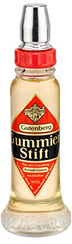 Gutenberg 70728 cristal en caoutchouc, bâton de colle, bouteille en verre, 58 g