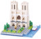 nanoblock NBH-093 - Cathédrale Notre-Dame de Paris / Kathedrale Notre-Dame, Minibaustein3D-Puzzle, Sights to See Serie, 400 Teile, Schwierigkeitsstufe 2, mittel