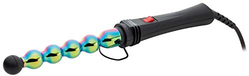 GAMMAPIU' Rizador Onduladores De Pelo Plancha Profesional Iron Bubble Rainbow, Ondas Anchas Y Estrechas, Punta Resistente Al Calor, Desenfoque De Movimiento Prolongado, Calentamiento, Enchufe Italiana