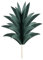 Cake Topper Ananas Blätter 16,5cm 6er Set - Muffin Cupcake Deko für Aloha Hawaii Party Geburtstag - Torten Tortenstecker als Geburtstagsdeko Partydeko - Tortendeko & Kuchendeko - Dunkelgrün