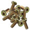 HALJIA 20Pcs M6 x 15MM piatte bulloni a testa esagonale esagono mobili connettore Fastener
