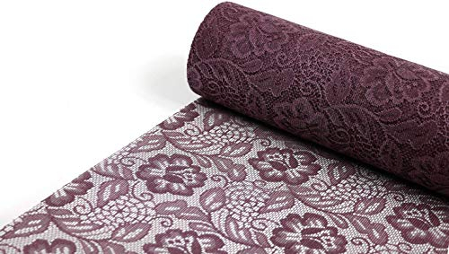 SIZOLACE ® Rose (Spitzen -Optik, Tischläufer, Tischband) 30cm/5m. FEIGE 3650