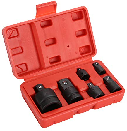 MorNon 6-TLG Stecknuss Adapter Satz für Ratschen Knarren Schlagschrauber Adapter Nüsse im Werkzeugkoffer