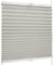 SchattenFreude Basic Klemmfix-Plissee für Fenster | Mit Klemm-Haltern | Ohne Bohren | Grau, Breite: 70cm x Höhe: 220cm