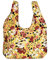 Becksöndergaard Jacquard Shopper Tote Yellow/Geld - Damen Schultertasche aus Baumwolle - Blumenmuster - 33 x 33 cm