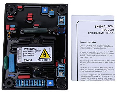 Regulador de voltaje monofásico SX460-A AVR Ajuste suave para generador