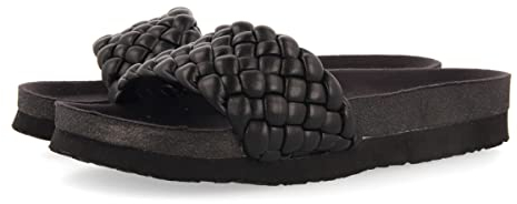 Chanclas Negras Tipo Bio con Pala Trenzada para Mujer Menard