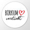 Huuraa Magnet Borkum verliebt Geschenk 59mm Flaschenöffner Borkum Geschenkidee