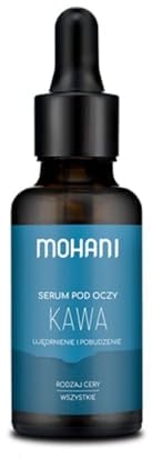 Mohani Koffein Augenserum gegen Falten und Augenringe | Vegan Serum gegen Tränensäcke und Anti-Aging für Augenpflege | Naturkosmetik