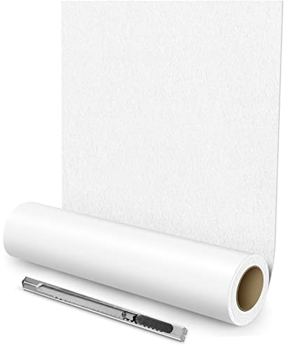 Cahomo Feltro Adesivo Rotolo,40 x 150 cm Feltrini Per Mobili Rotolo di Feltro Resistente Feltrino Adesivo DIY Autoadesivi Mobili Pad per Tavolo Divano Antiscivolo Riduzione del Rumore - Bianco