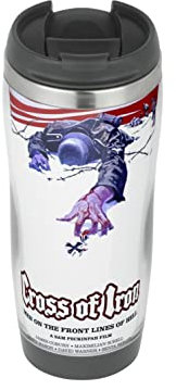 Profiles Cross of Iron 1977 Poster - Travel Mug, Thermal Insulated Cup for Hot and Cold Beverages Drinks