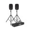 SUBZERO PA Speakers System Pair with Stands 8 Inch