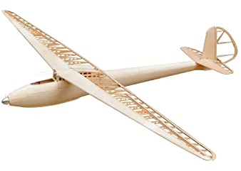 DFS Weihe 50 Modellflugzeug Kit, 1:6,5 Maßstab, 2770 mm Spannweite, Lasercut Holzbausatz, GOE613 Profil, 1241 mm Rumpflänge, 1400 g RTF, RC Gleiter Modell Baukasten, Segelflugzeug zum selber Bauen