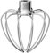 Heavy Duty Whisk Attachment for KitchenAid 4.5-5QT Tilt-Head Stand Mixers- Extra Thick Stainless Steel Wire Whip for Fast Whipping, Commercial Grade for Large Batches, Dishwasher Safe