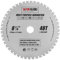 TCT21048TMPT254B Saxton TCT Mehrzweck-Kreissägeblatt, 210 mm x 48 T x 25,4 mm Bohrung, Holz und Metall, passend für Evolution