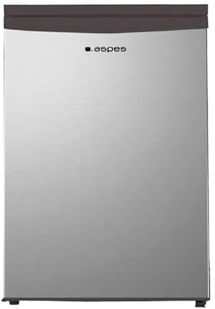 Aspes Frigorífico Refrigerador Inox AR855500ECX. Capacidad 120 Litros, Puerta Reversible, Bajo Nivel Sonoro, Eficiencia Energética Clase E