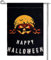 Halloween Gartenflagge, 30 x 45 cm Doppelseitige Garten Sackleinen Flagge Gruselige Kürbisfledermaus Toter Baum Gartenbanner für Zuhause Hof,Dekoration (Kürbis)