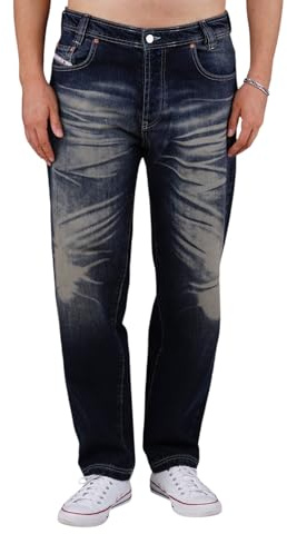 Picaldi® Zicco 472 Jeans | Loose & Relaxed Fit | Karottenschnitt Hose | Lässig & Locker Geschnitten (W32/L30, Eldorado)