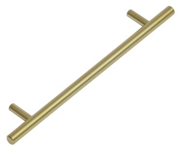 Access Hardware Satin Brass Kitchen Door Handles T Bar Style - 160mm Centres