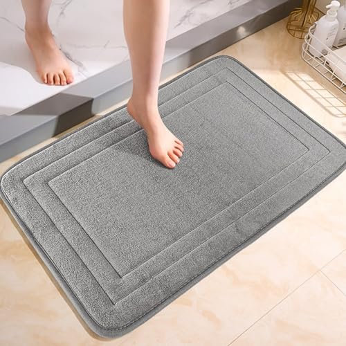 ChAusa Tappeto Bagno Antiscivolo Tappeto Doccia Antiscivolo Tappeti Bagno,Tappetino Memory Foam Bagn Lavabile,Tappetino Antiscivol Extra Assorbente,Cucina (4060HUI)