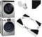 Universal Stacking Kit for Washer and Dryer, Adjustable Stacking Kits for Washing Machine and Tumble Dryer Gekufa Stacking Shelf with Ratchet Ropes