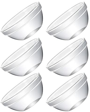 IMIKEYA Ensemble De 6 Bols À Pudding Et À Riz en Verre Robustes Conception sans Couture pour Un Nettoyage Facile