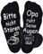 Brightdeal Lustige Socken für Opa – Bitte nicht stören, Opa ruht seine Augen aus – Geschenkideen für Großväter (Vatertag, Weihnachten, Geburtstag) – Baumwollsocken Größe 38-46 Bequem & Rutschfest