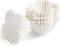 GM 2000 Pirottini di Carta Bianca Quadrati N°2 per Cupcake Piccoli, Pirottini da Forno per Pasticcini, Resistenza All'olio, per Muffin, Dessert, Cioccolatini, Compleanni, Feste e Matrimoni